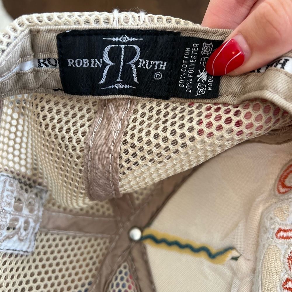 Robin Ruth Distressed Trucker Hat - Picture 7 of 7